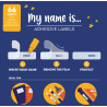 Étiquettes Adhésives avec Film Protecteur My Name Is... Space LEGAMI