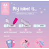 Étiquettes Adhésives avec Film Protecteur My Name Is... KITTY CAT LEGAMI