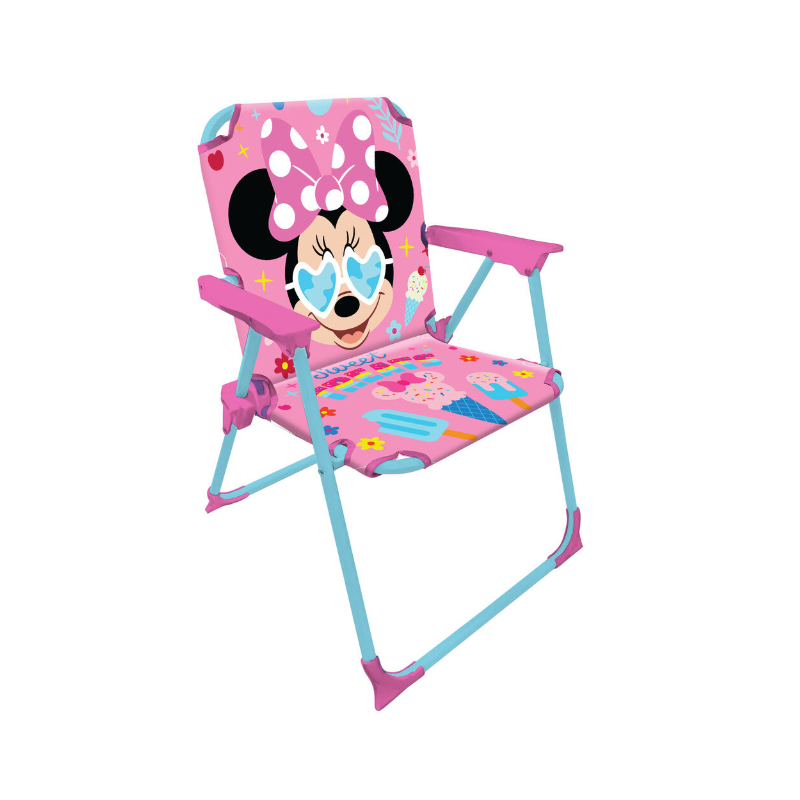 CHAISE PLIANTE EN MÉTAL DISNEY MINNIE MOUSE