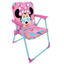 CHAISE PLIANTE EN MÉTAL DISNEY MINNIE MOUSE
