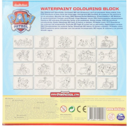 Livre de coloriage aquarelle Pat Patrouille 20x20cm