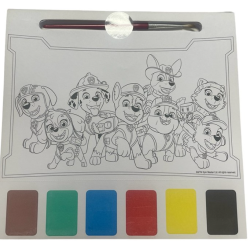 Livre de coloriage aquarelle Pat Patrouille 20x20cm