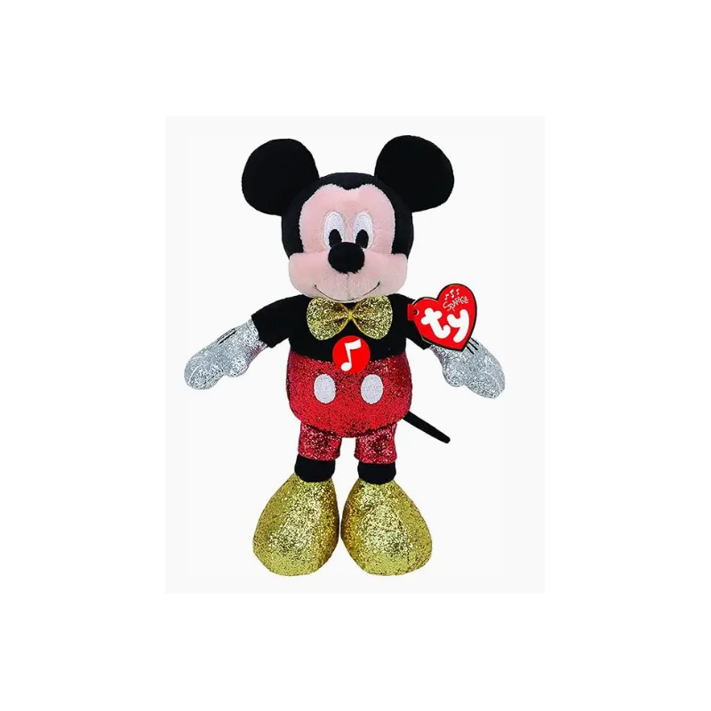 Peluche rouge pailleté Mickey Mouse Disney