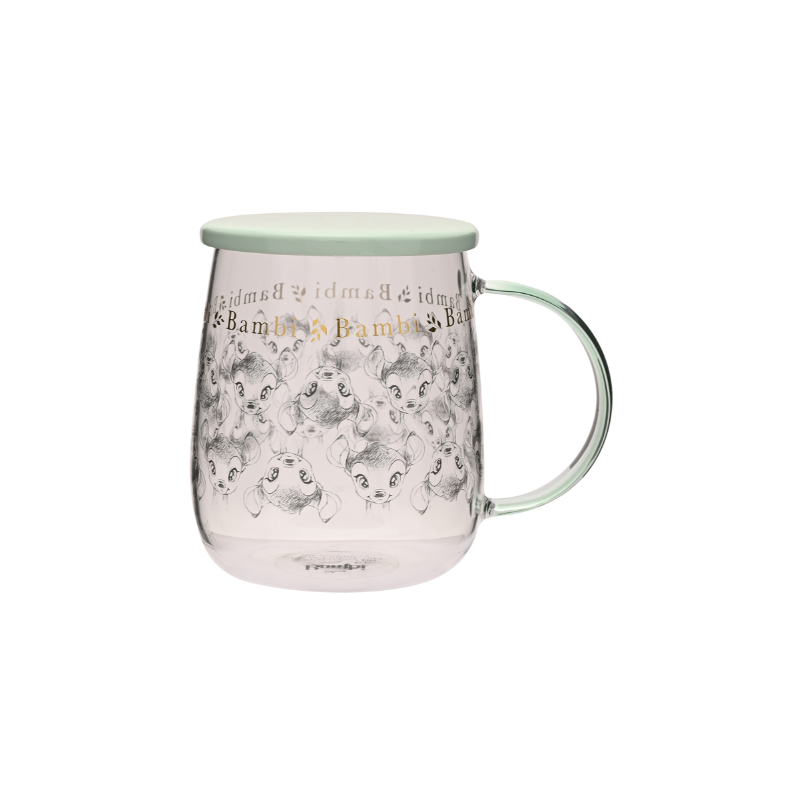 Mug en Verre avec Couvercle Bambi Disney
