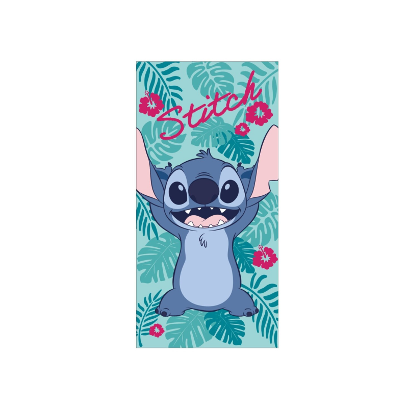 Serviette de plage  Stitch Fleur Disney 70x140cm