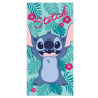 Serviette de plage  Stitch Fleur Disney 70x140cm