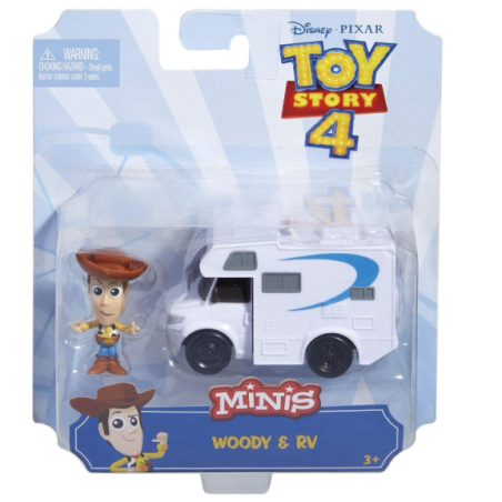 Mini-figurine Woody avec véhicule Disney Pixar Toy Story 4