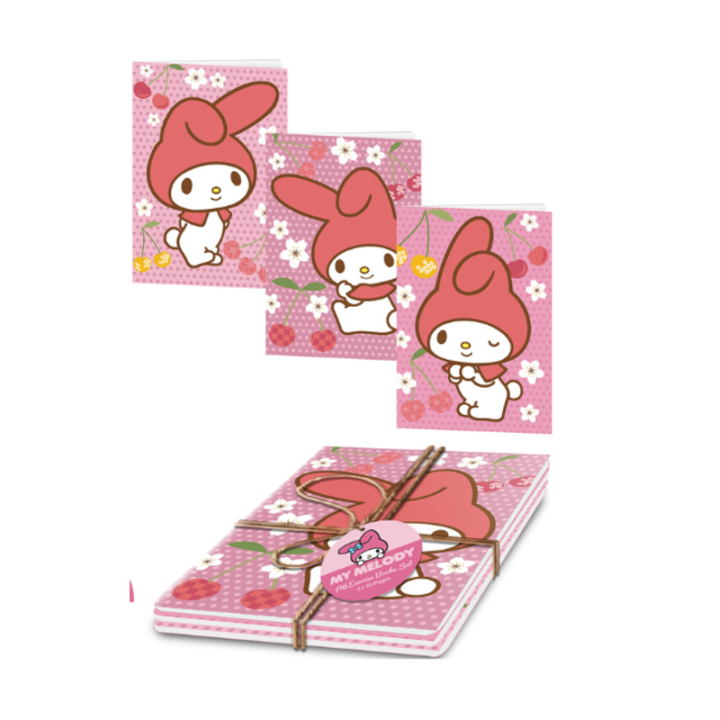 LOT DE 3 Carnets A5 My Melody Hello Kitty