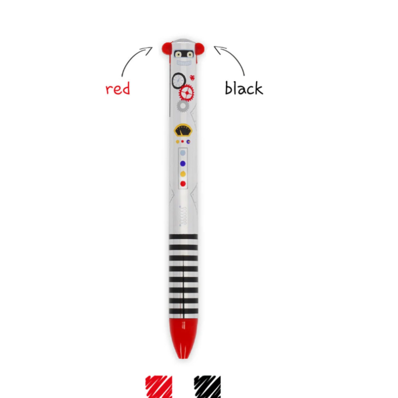 Stylo à Bille à Deux Couleurs Robot Click&Clack LEGAMI