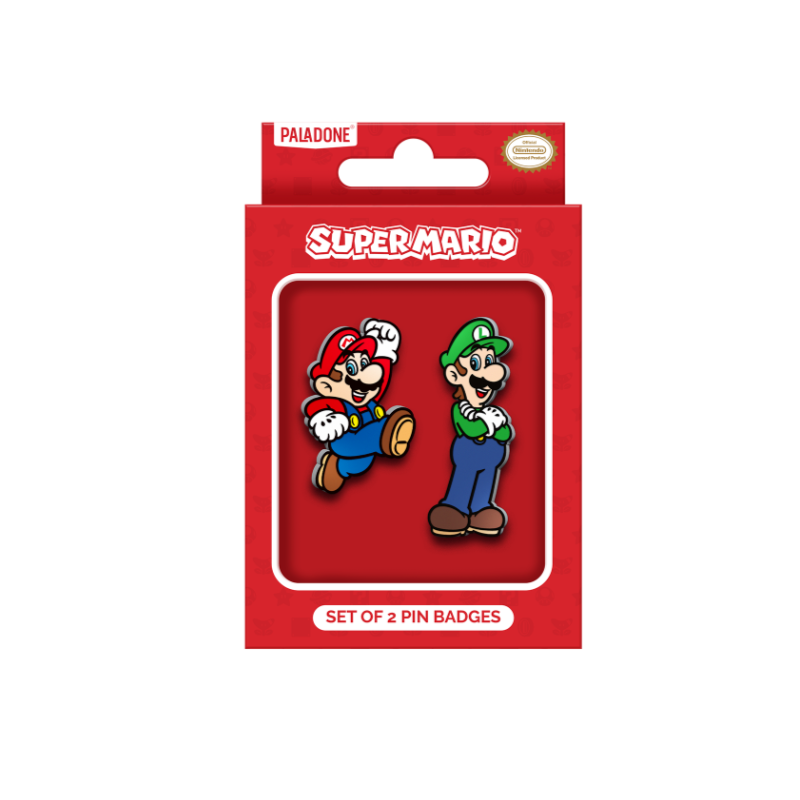 Set 2 Pin'S Métal Super Mario