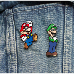 Set 2 Pin'S Métal Super Mario