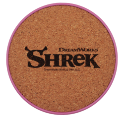 Lot de 4 Dessous de Verres Gravés en Métal SHREK dreamworks