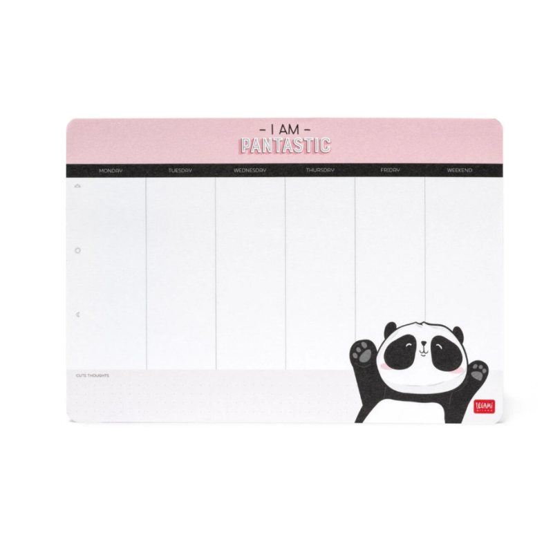 Tapis de Souris en Papier et Bloc-Notes Panda Smart Notes legami