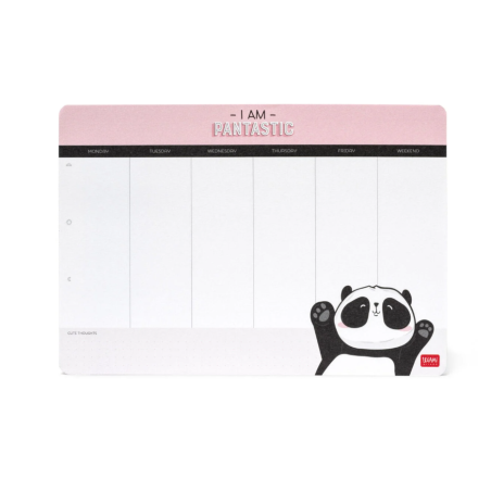 Tapis de Souris en Papier et Bloc-Notes Panda Smart Notes legami
