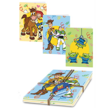 Set de 3 Carnet TOY STORY DISNEY PIXAR