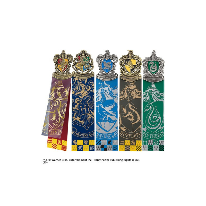 Set de 5 Marque-pages Maisons - Harry Potter