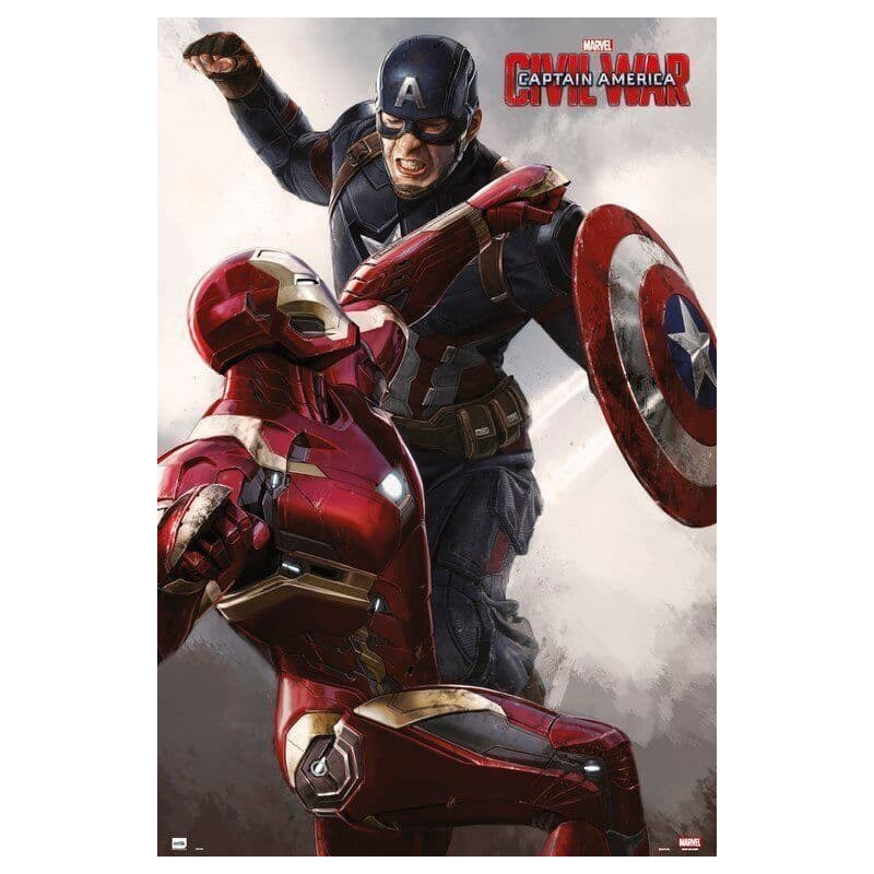 poster iron man capitaine America